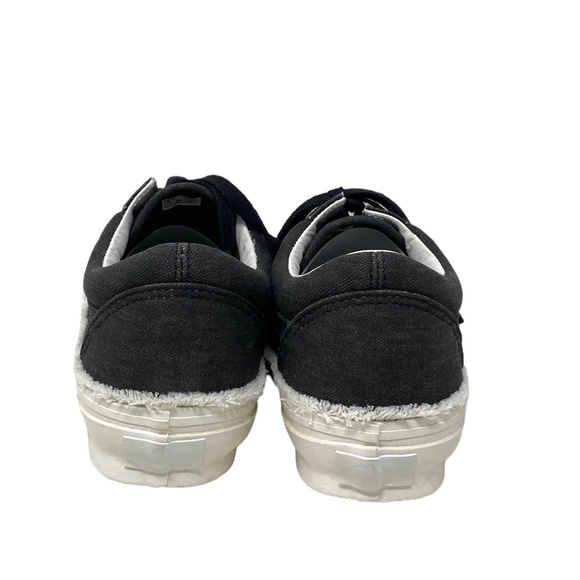 VANS Vault OG Old Skool LX Women's Shoes Canvas Raw Edge Black Skate VN0A5FBEBLK - Picture 5 of 9